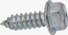 Value Collection - 3/8" Hex Head Sheet Metal Screw - Steel, 1-1/4" Length Under Head, Grade 2 - Benchmark Tooling