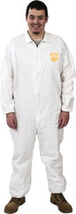 Non-Disposable Rain & Chemical-Resistant Coverall: Film Laminate Zipper Closure