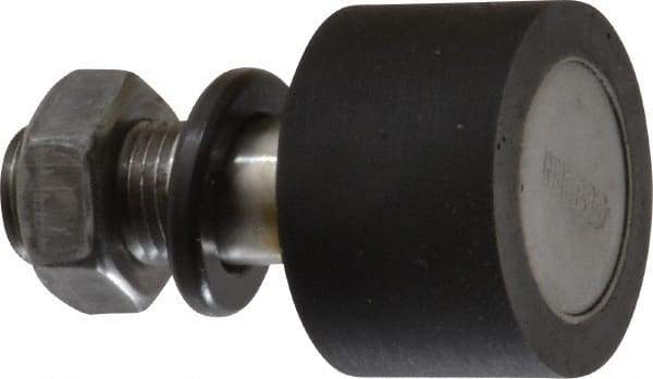 Osborn International - 1-1/4" Roller Diam x 0.843" Width, 1/2" Stud Diam x 1-1/4" Length, Plain Stud Load Runner - Urethane, 5/8" Thread Length, 1/2-20 Thread, 2.093" OAL, 110 Lb Dynamic Cap - Benchmark Tooling