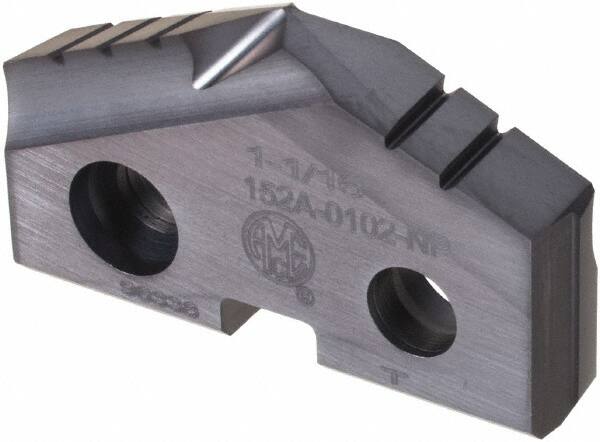 Allied Machine and Engineering - 1-1/16" Diam x 3/16" Thick, Seat Code 2, 90° Included Angle Spade Drill Insert - TiAlN Coated, Cobalt, Series T-A - Benchmark Tooling