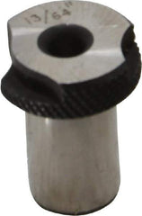 Value Collection - Type SF, 13/64" Inside Diam, Head, Slip Fixed Drill Bushing - 1/2" Body Outside Diam, 3/4" Length Under Head, Steel, LS-1 Compatible - Benchmark Tooling