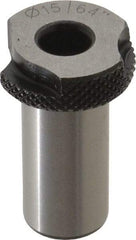 Value Collection - Type SF, 15/64" Inside Diam, Head, Slip Fixed Drill Bushing - 1/2" Body Outside Diam, 1" Length Under Head, Steel, LS-1 Compatible - Benchmark Tooling