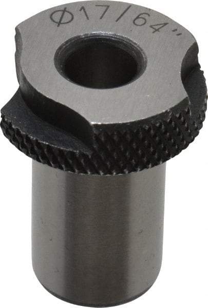 Value Collection - Type SF, 17/64" Inside Diam, Head, Slip Fixed Drill Bushing - 1/2" Body Outside Diam, 3/4" Length Under Head, Steel, LS-1 Compatible - Benchmark Tooling