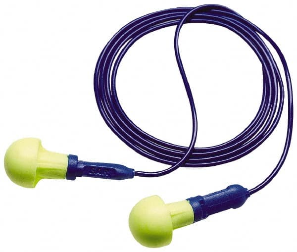 3M - Reusable, Corded, 28 dB Earplugs - Yellow, 200 Pairs - Benchmark Tooling