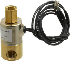 KIP - 1/4" Port, Direct Acting, Brass Solenoid Valve - Normally Open, 140 Max PSI, Buna-N Seal - Benchmark Tooling