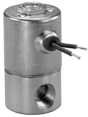 KIP - 1/4" Port, Direct Acting, Brass Solenoid Valve - Normally Open, 100 Max PSI, Buna-N Seal - Benchmark Tooling