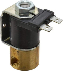 KIP - 1/8" Port, Direct Acting, Brass Solenoid Valve - Normally Closed, 150 Max PSI, Buna-N Seal - Benchmark Tooling