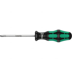 Wera - #4 Point, 8" Blade Length Posidrive Screwdriver - 405mm OAL - Benchmark Tooling