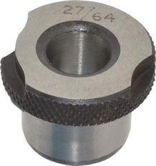 Value Collection - Type SF, 27/64" Inside Diam, Head, Slip Fixed Drill Bushing - 3/4" Body Outside Diam, 1/2" Length Under Head, Steel, LS-1 Compatible - Benchmark Tooling