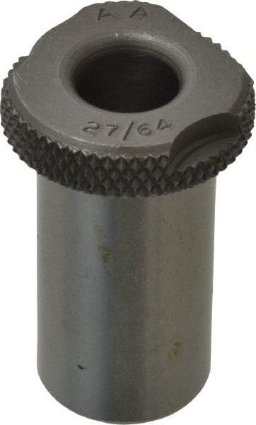 Value Collection - Type SF, 27/64" Inside Diam, Head, Slip Fixed Drill Bushing - 3/4" Body Outside Diam, 1-3/8" Length Under Head, Steel, LS-1 Compatible - Benchmark Tooling