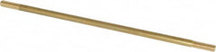 Made in USA - 12" Long, 3/8-16 Thread, Float Valve Rod - Brass, 1/2" Thread Length - Benchmark Tooling