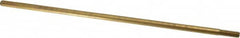 Made in USA - 12" Long, 5/16-18 Thread, Float Valve Rod - Brass, 1/2" Thread Length - Benchmark Tooling