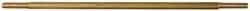 Made in USA - 12" Long, 1/8 NPT Thread, Float Valve Rod - Brass, 1/2" Thread Length - Benchmark Tooling