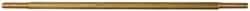 Made in USA - 8" Long, 1/4-20 Thread, Float Valve Rod - Brass, 1/2" Thread Length - Benchmark Tooling