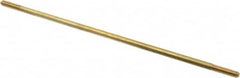 Made in USA - 10" Long, 1/4-20 Thread, Float Valve Rod - Brass, 1/2" Thread Length - Benchmark Tooling