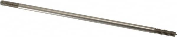 Made in USA - 8" Long, 1/4-20 Thread, Float Valve Rod - Stainless Steel, 1/2" Thread Length - Benchmark Tooling