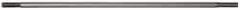 Made in USA - 10" Long, 1/4-20 Thread, Float Valve Rod - Stainless Steel, 1/2" Thread Length - Benchmark Tooling