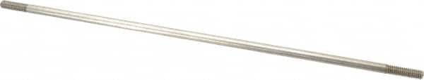 Made in USA - 12" Long, 1/4-20 Thread, Float Valve Rod - Stainless Steel, 1/2" Thread Length - Benchmark Tooling