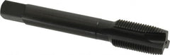 OSG - 5/8-18 UNF, 3 Flute, Oxide Finish, Vanadium High Speed Steel Spiral Point Tap - Plug Chamfer, Right Hand Thread, 100mm OAL, 1-13/16" Thread Length, 0.48" Shank Diam, 2B Class of Fit, Series 250 - Exact Industrial Supply