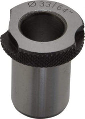 Value Collection - Type SF, 33/64" Inside Diam, Head, Slip Fixed Drill Bushing - 3/4" Body Outside Diam, 1" Length Under Head, Steel, LS-1 Compatible - Benchmark Tooling