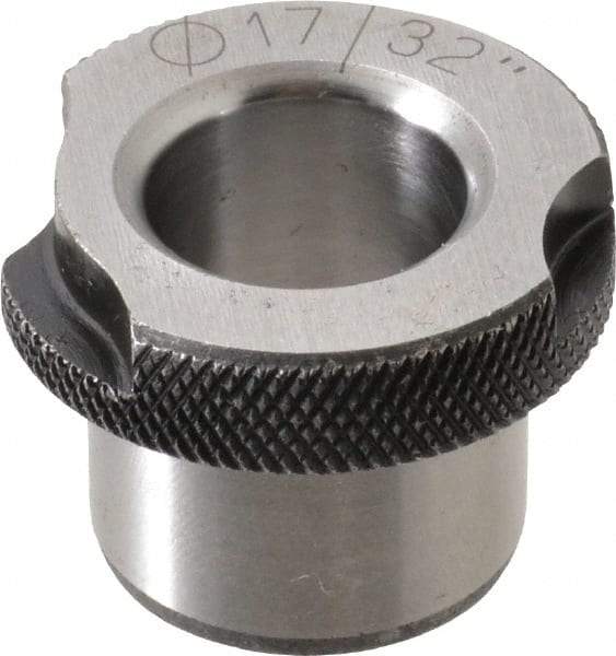 Value Collection - Type SF, 17/32" Inside Diam, Head, Slip Fixed Drill Bushing - 3/4" Body Outside Diam, 1/2" Length Under Head, Steel, LS-1 Compatible - Benchmark Tooling