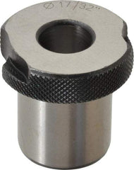 Value Collection - Type SF, 17/32" Inside Diam, Head, Slip Fixed Drill Bushing - 1" Body Outside Diam, 1" Length Under Head, Steel, LS-2 Compatible - Benchmark Tooling