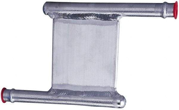 Lytron - 2" Long x 2" High, Beaded Connection Aluminum Tube Cold Plate - 3/8 OD Tube, Z Fluid Path Fluid Path, Ethylene Glycol & Water Mixture EGW Cooling, 0.13" Thick - Benchmark Tooling