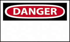 NMC - "Danger", 10" Long x 14" Wide, Fiberglass Safety Sign - Rectangle, 0.095" Thick, Use for Accident Prevention - Benchmark Tooling