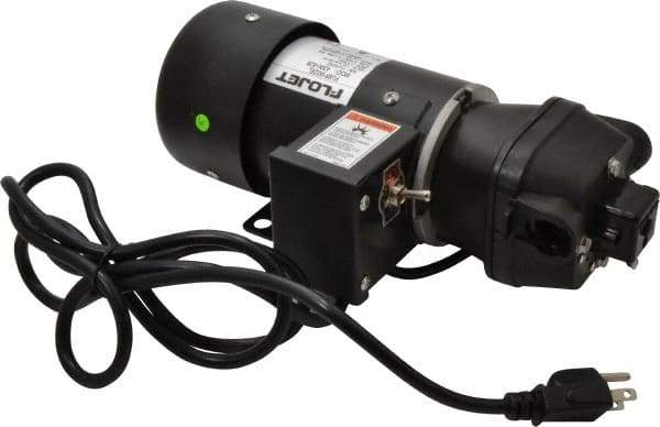 FloJet - 1/10 HP, 1/2 Inlet Size, 1/2 Outlet Size, with Manual onand off Switch, Diaphragm Spray Pump - 115 Input Voltage, Santoprene, Polypropylene, 3.20 Max GPM, 2500 Max RPM, Barbed - Benchmark Tooling