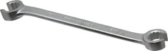 Proto - 15 x 17mm, Chrome Finish, Open End Flare Nut Wrench - 12 Points, 8" OAL, Steel, Double End Head - Benchmark Tooling