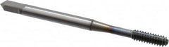 OSG - #6-32 UNC H3 Thread Limit Bottoming Thread Forming Tap - Powdered Metal High Speed Steel, TiCN Finish, 2" OAL, 11/16" Thread Length, Right Hand Thread, Series EXOTAP NRT - Benchmark Tooling