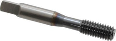 OSG - 3/8-16 UNC H7 Thread Limit Bottoming Thread Forming Tap - Powdered Metal High Speed Steel, TiCN Finish, 2-15/16" OAL, 1-1/4" Thread Length, Right Hand Thread, Series EXOTAP NRT - Benchmark Tooling