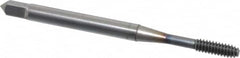 OSG - #4-40 UNC H5 Thread Limit Modified Bottoming Thread Forming Tap - Powdered Metal High Speed Steel, TiCN Finish, 1-7/8" OAL, 9/16" Thread Length, Right Hand Thread, Series EXOTAP NRT - Benchmark Tooling