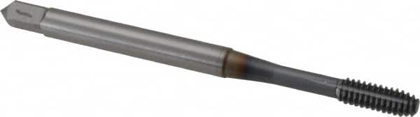 OSG - #5-40 UNC H3 Thread Limit Modified Bottoming Thread Forming Tap - Powdered Metal High Speed Steel, TiCN Finish, 1-15/16" OAL, 5/8" Thread Length, Right Hand Thread, Series EXOTAP NRT - Benchmark Tooling