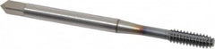 OSG - #6-32 UNC H5 Thread Limit Modified Bottoming Thread Forming Tap - Powdered Metal High Speed Steel, TiCN Finish, 2" OAL, 11/16" Thread Length, Right Hand Thread, Series EXOTAP NRT - Benchmark Tooling