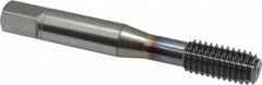 OSG - 3/8-16 UNC H5 Thread Limit Modified Bottoming Thread Forming Tap - Powdered Metal High Speed Steel, TiCN Finish, 2-15/16" OAL, 1-1/4" Thread Length, Right Hand Thread, Series EXOTAP NRT - Benchmark Tooling