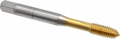 OSG - M6x1.00 Metric Coarse D8 Thread Limit Plug Thread Forming Tap - Cobalt, TiN Finish, 2-1/2" OAL, 1" Thread Length, Right Hand Thread, Series HY-PRO NRT - Benchmark Tooling