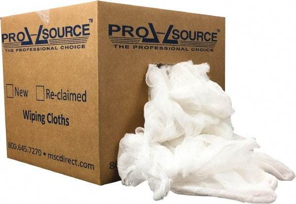 PRO-SOURCE - 110 Piece, Lint Free White Cheesecloth - 36 Inch Long x 30 Inch Wide Sheet, Washed, Box - Benchmark Tooling