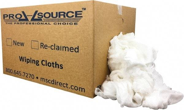 PRO-SOURCE - 275 Piece, Lint Free White Cheesecloth - 36 Inch Long x 30 Inch Wide Sheet, Washed, Box - Benchmark Tooling