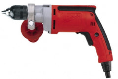 Milwaukee Tool - 1/2" Keyless Chuck, Pistol Grip Handle Electric Drill - Benchmark Tooling