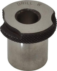 Value Collection - Type SF, Letter W Inside Diam, Head, Slip Fixed Drill Bushing - 3/4" Body Outside Diam, 3/4" Length Under Head, Steel, LS-1 Compatible - Benchmark Tooling