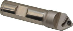 Ingersoll Cutting Tools - 82° Included Angle, 0.782" Drill Diam, 3-1/2" OAL, 3/4" Shank Diam, Indexable Spotting and Center Drill - TFLT 15 Insert Style - Benchmark Tooling