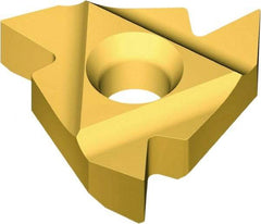 Vargus - 3IR Internal Right Hand 11.5 UN Laydown Threading Insert - Grade VKX, TiN Coated Carbide, 9.53mm Inscribed Circle - Benchmark Tooling
