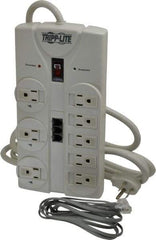 Tripp-Lite - 8 Outlets, 120 Volts, 15 Amps, 8' Cord, Power Outlet Strip - Free Hanging, Keyhole Mount, 5-15P NEMA Configuration, 9.55" Strip, UL1449 3rd Edition - Benchmark Tooling