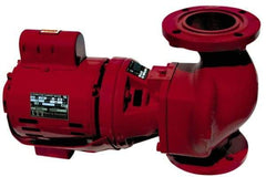 Bell & Gossett - 1/6 hp, 16-5/8" Long, 1 Phase, Cast Iron Housing, Brass Impeller, Inline Circulator Pump - 115 Volt, 60 Hz, 8-1/2" Flange Width, Bell & Gossett Part No. 102214, 125 Max psi, ODP Motor - Benchmark Tooling