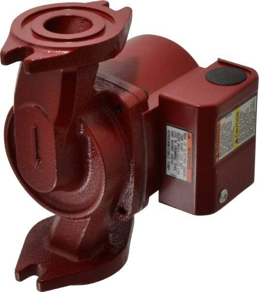 Bell & Gossett - 1/40 hp, 5-9/16" Long, 1 Phase, Cast Iron Housing, Polypropylene Impeller, Inline Circulator Pump - 115 Volt, 60 Hz, 6-3/8" Flange Width, Bell & Gossett Part No. 103267, 150 Max psi, ODP Motor - Benchmark Tooling