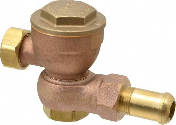 Hoffman Speciality - 1/2 Male" Pipe, Brass Thermostatic Steam Trap - 25 Max psi - Benchmark Tooling