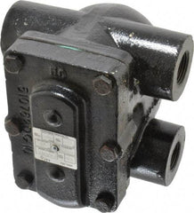 Hoffman Speciality - 3/4 Female" Pipe, Cast Iron Float & Thermostatic Steam Trap - 15 Max psi - Benchmark Tooling