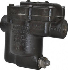 Hoffman Speciality - 1/2 Female" Pipe, Cast Iron Inverted Bucket Steam Trap - 125 Max psi - Benchmark Tooling