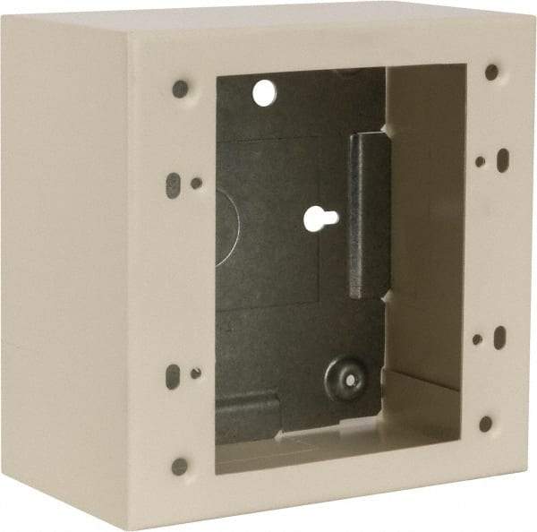 Wiremold - 4-3/4 Inch Long x 4-3/4 Inch Wide x 2-3/4 Inch High, Rectangular Raceway Box - Ivory, For Use with Wiremold 2400 Series Raceways - Benchmark Tooling